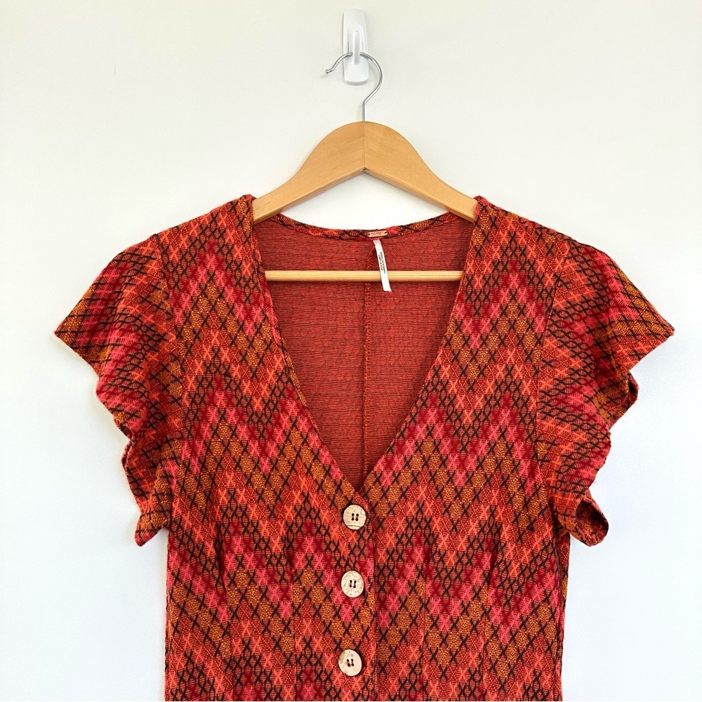 Free People Tribal Phoenix Playsuit Romper - Picture 4 of 14